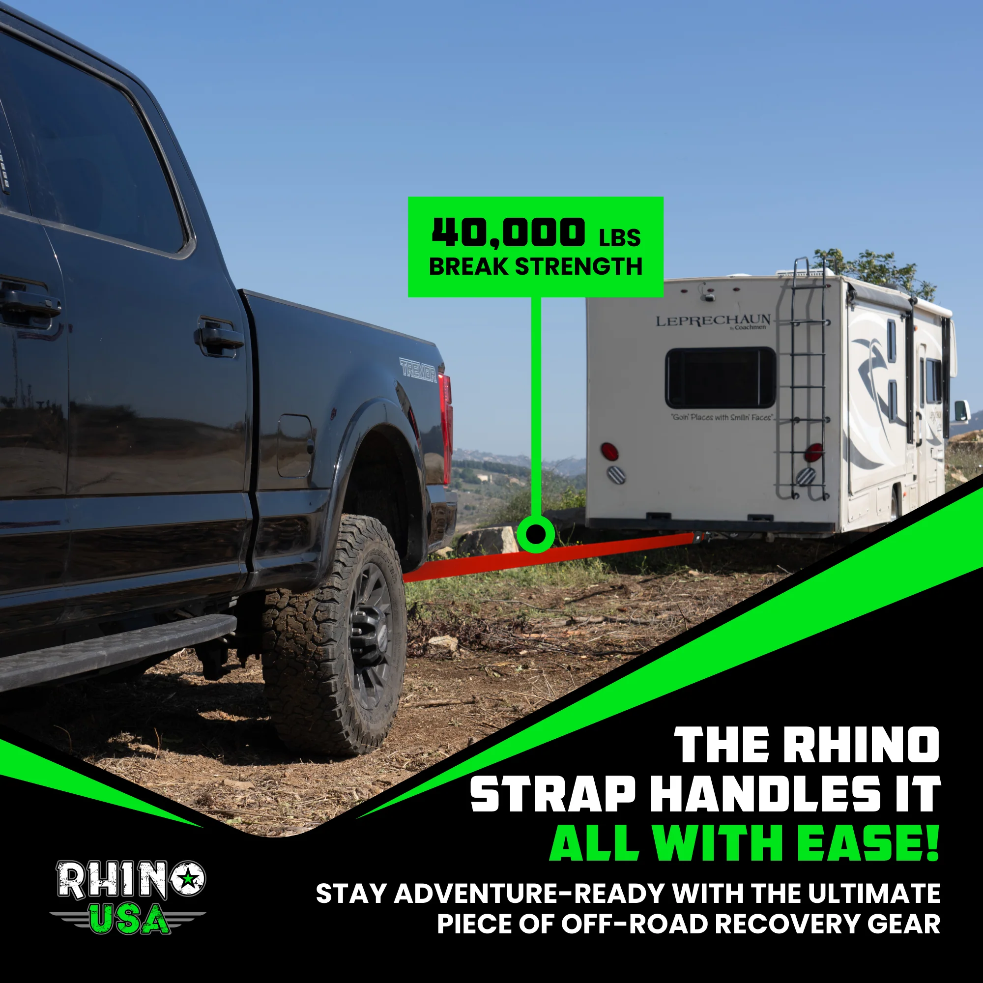 4" x 30' Ultimate Recovery Tow Strap - Image 37