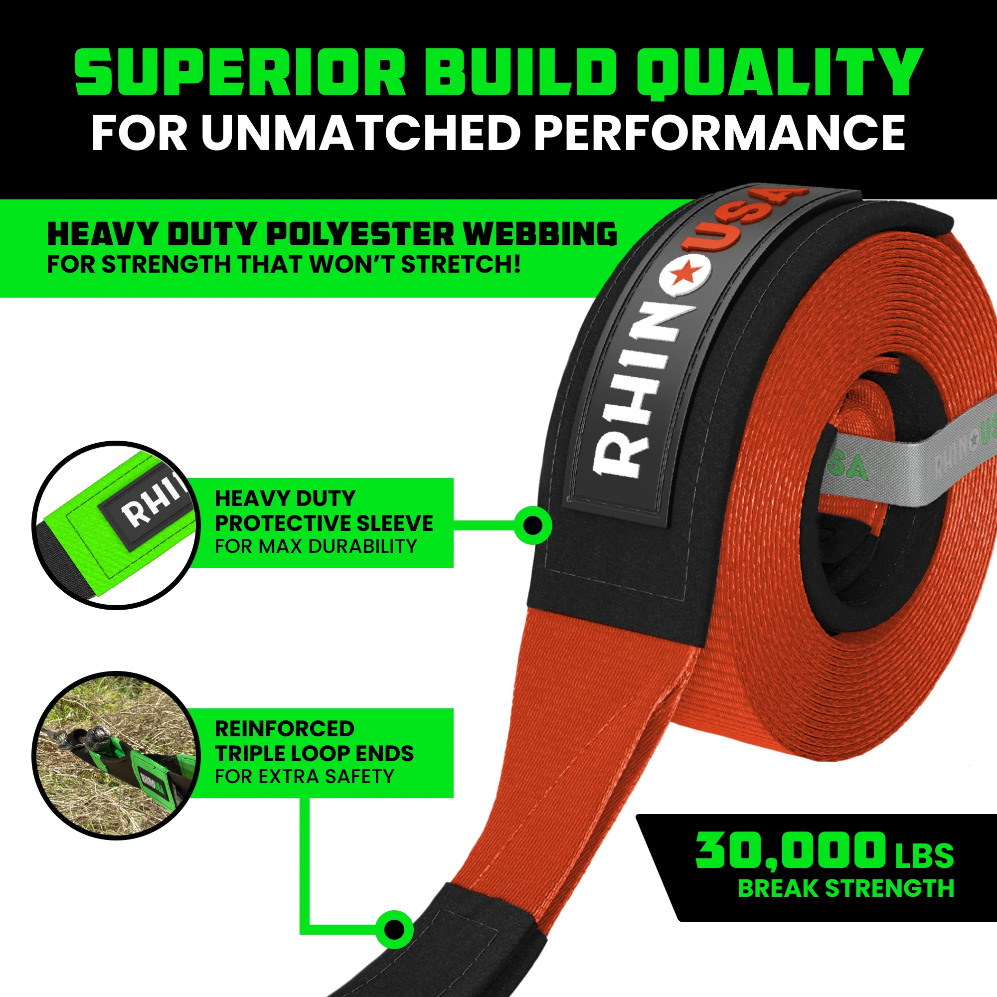 3" x 8' Recovery Tree Saver Strap - Image 35