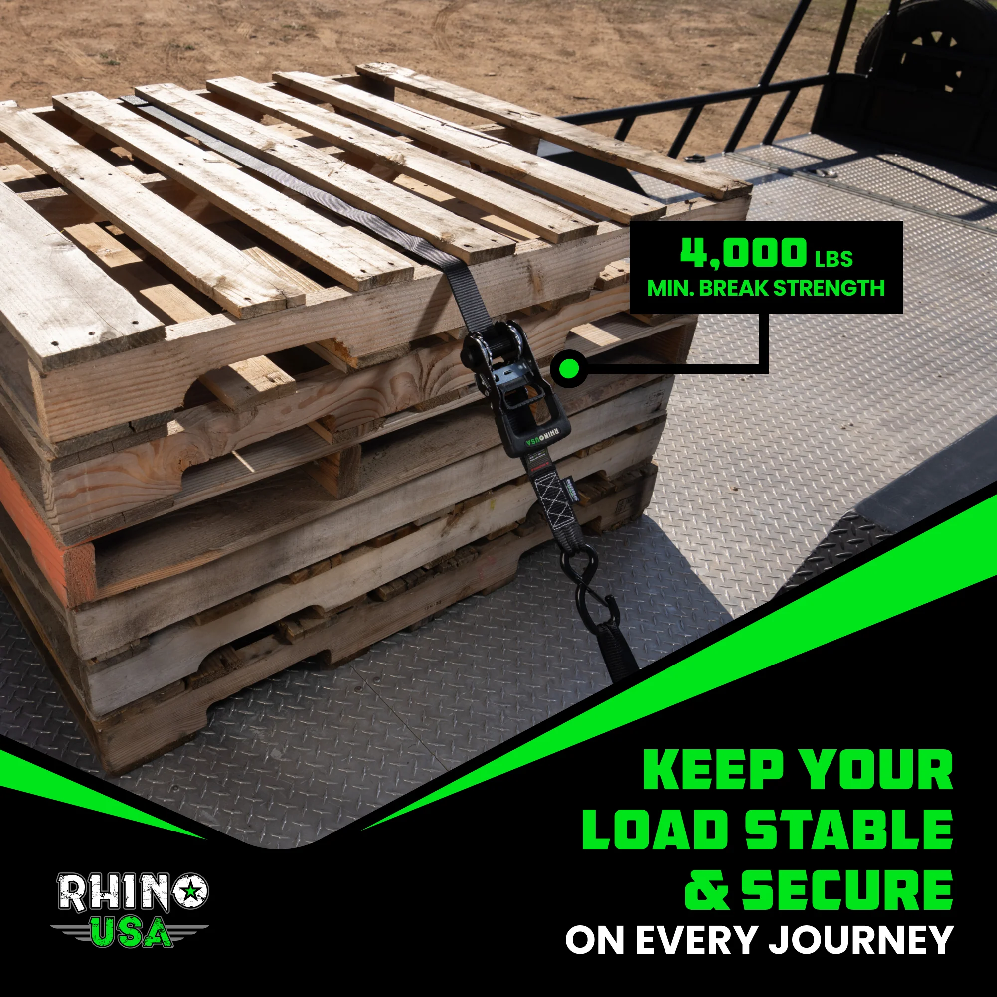 1.6" Self-Tensioning Ratchet Straps - Image 17