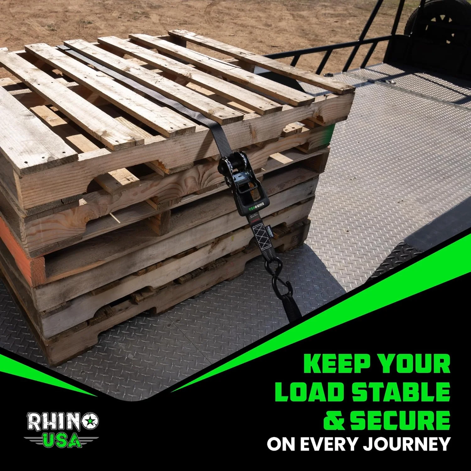 1.6" Self-Tensioning Ratchet Straps - Image 6