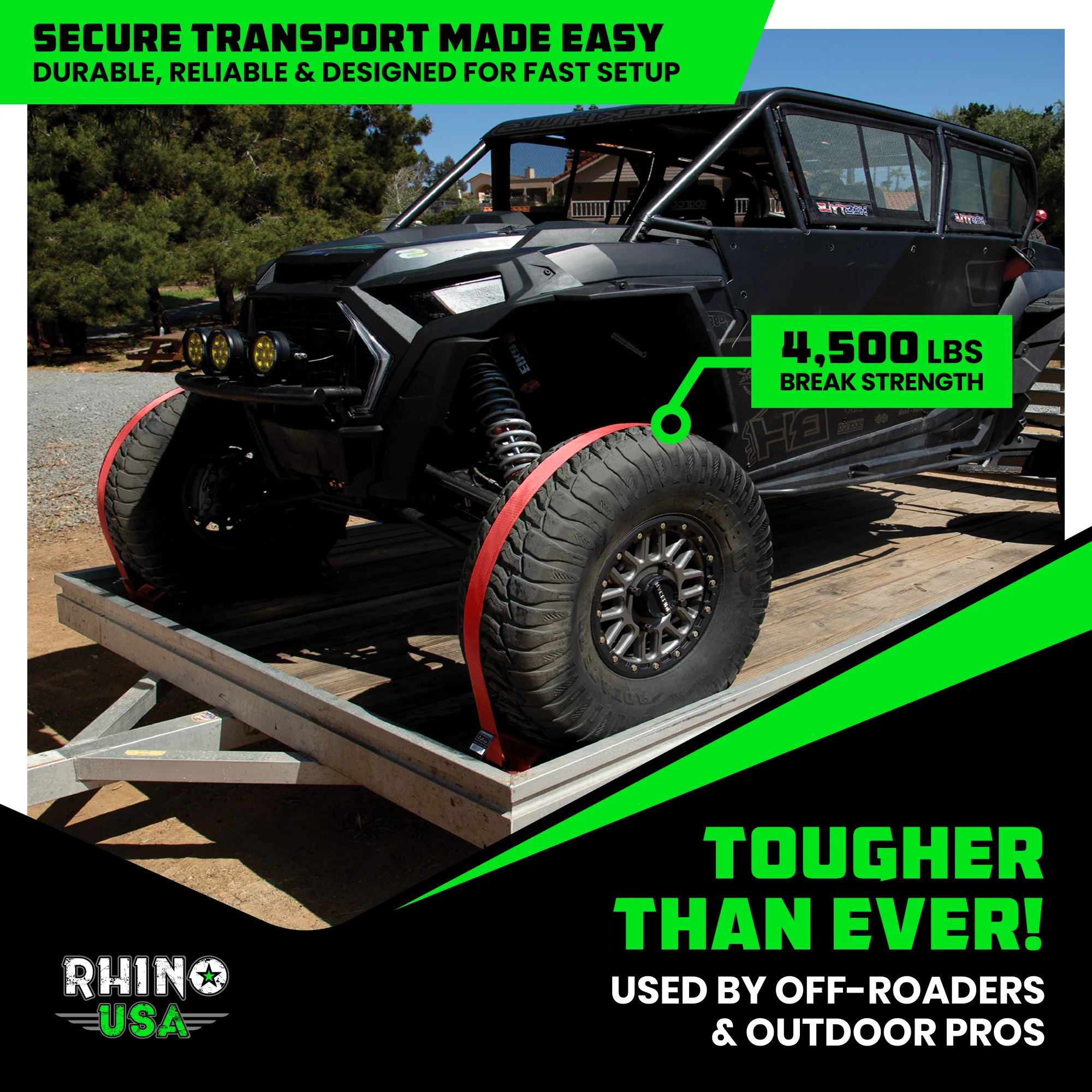 UTV Wheel Chock Tie-Down Kit - Image 56