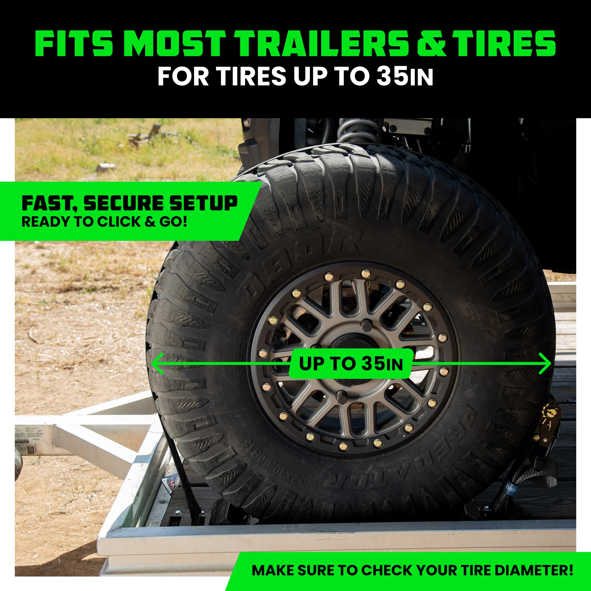 UTV Wheel Chock Tie-Down Kit - Image 69