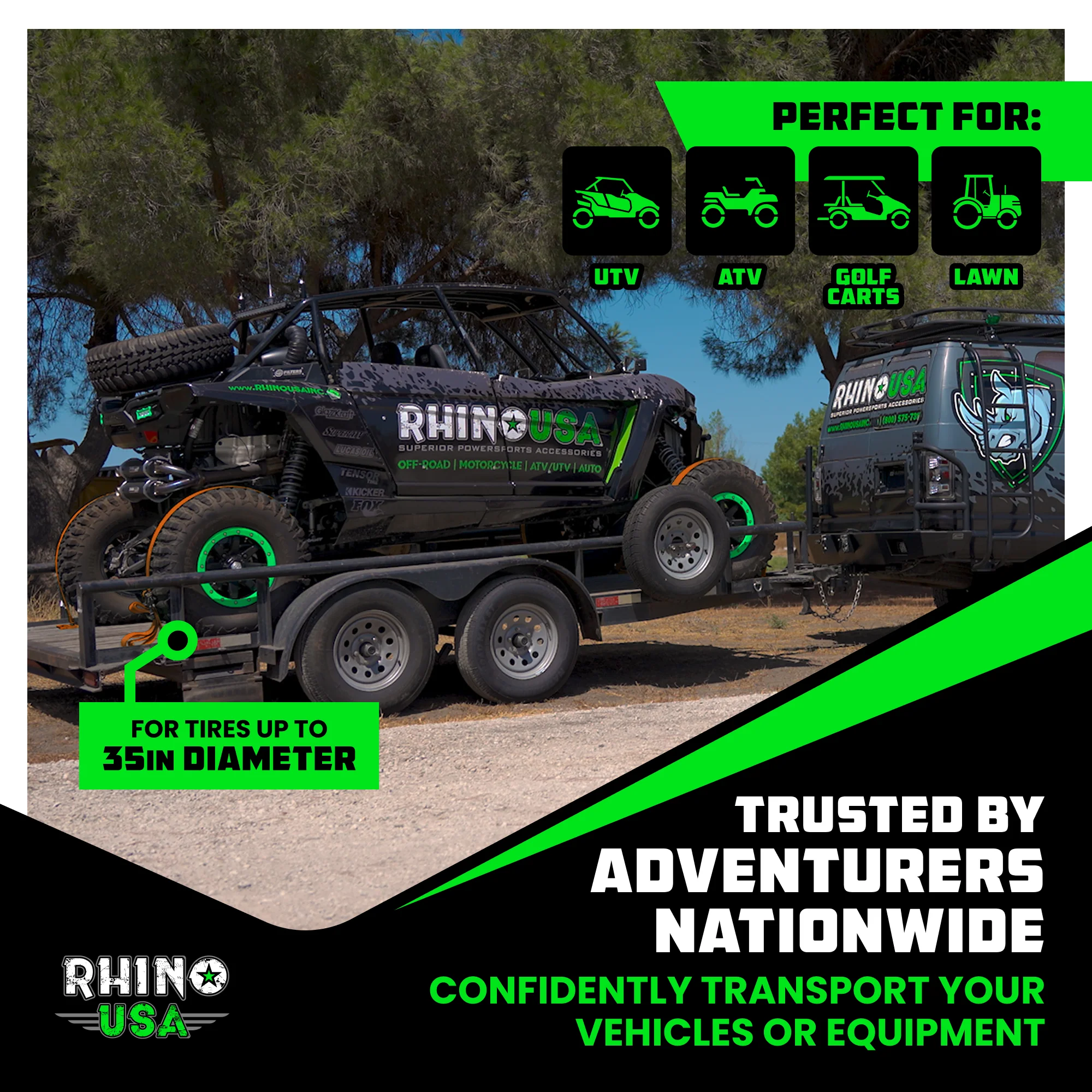 UTV Wheel Chock Tie-Down Kit - Image 70